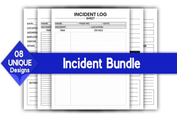 Download Incident Log Book Bundle | KDP Interior - Kdp Collection