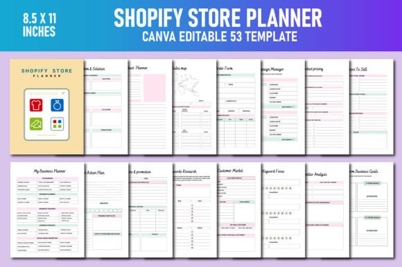 Download Shopify Store Planner Canva KDP - Kdp Collection