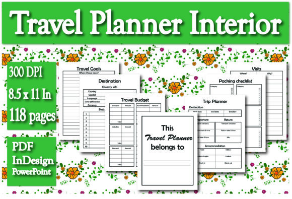 Download KDP Travel Planner Interior - Kdp Collection