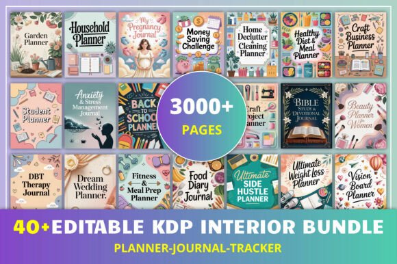 Download 40+Editable KDP Interior Bundle - Kdp Collection