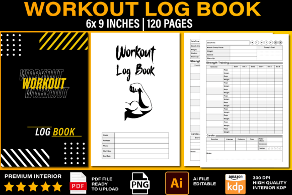 Download Workout Log Book Interior - Log book Collection