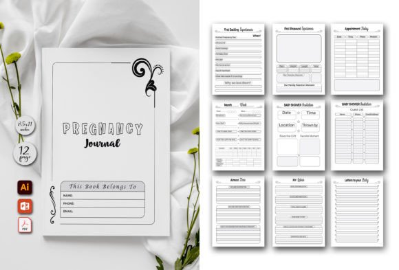 Download My Pregnancy Journal Log | KDP Interior - Kdp Collection