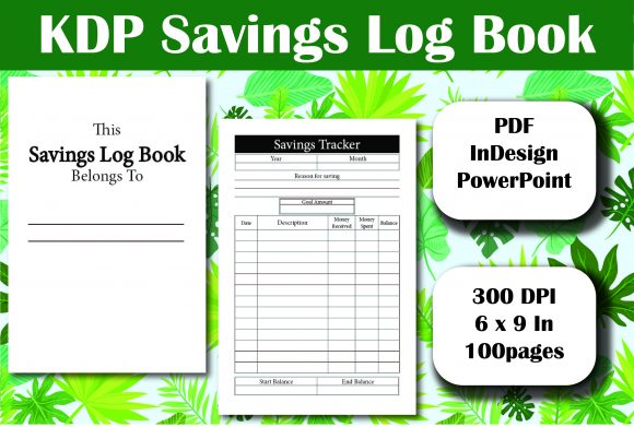 Download KDP Savings Log Book Interior - Kdp Collection