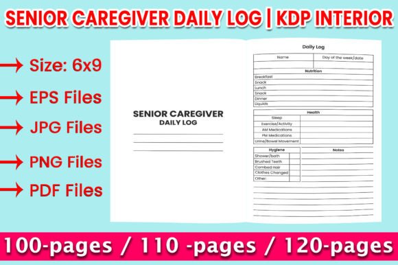 Download Senior Garegiver Daily Log | KDP Interio - Kdp Collection