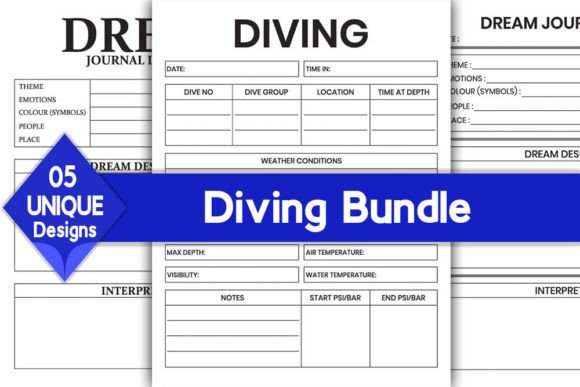Download Diving Log Book Bundle | KDP Interior - Kdp Collection