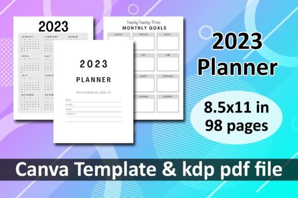 Download 2023 Planner Canva KDP Templates - Kdp Collection