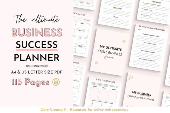 Download Printable Small Business Planner - Business planner Collection