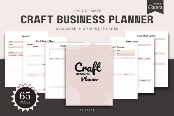 Download Craft Business Planner: Canva Template - Business planner Collection