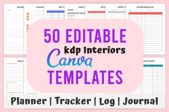 Download 50 Canva Editable KDP Interior Templates - Kdp Collection
