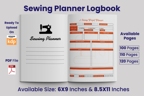 Download Sewing Project Planner KDP Interior - Kdp Collection