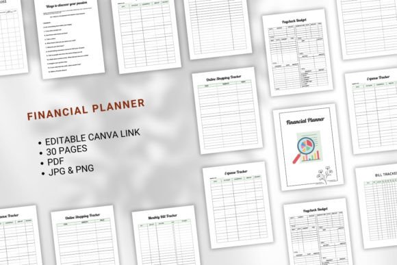 Download Financial Planner Canva KDP - Kdp Collection