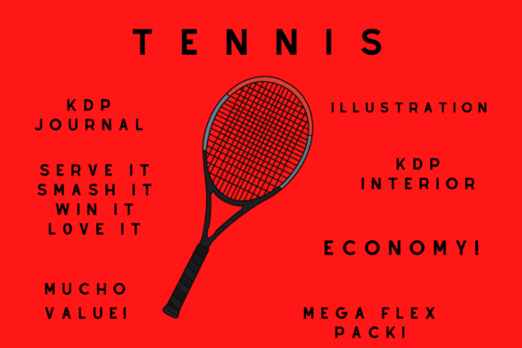 Download Tennis Racquet KDP Journal Pack - Kdp Collection