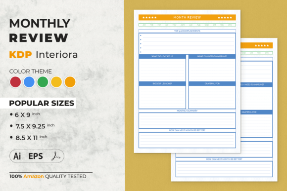 Download Monthly Review | KDP Interior Template - Kdp Collection