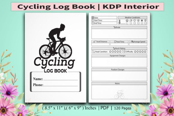 Download Cycling Log Book Kdp Interior - Kdp Collection