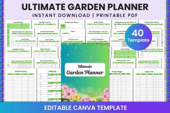 Download Ultimate Garden Planner for Canva KDP - Kdp Collection