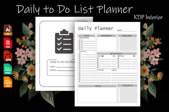 Download To Do List Planner Editable KDP Interior - Kdp Collection
