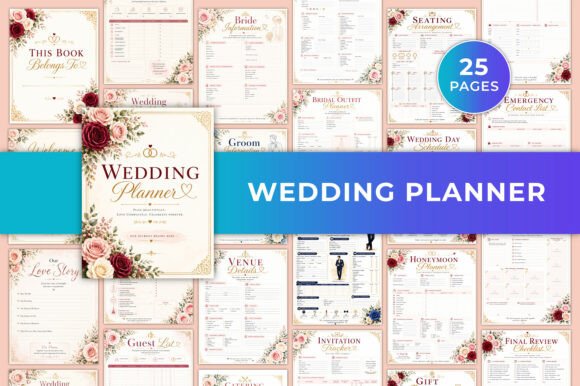 Download Wedding Planner KDP Graphic - Kdp Collection