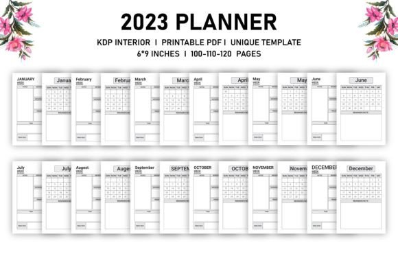 Download KDP 2023 Monthly &amp; Weekly Planner - Kdp Collection