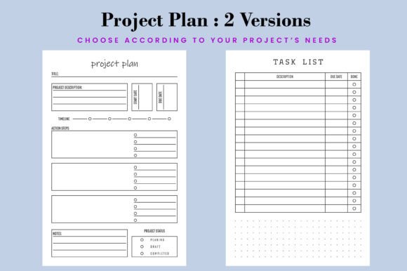 Download Project Plan Log Book | KDP Interior - Kdp Collection