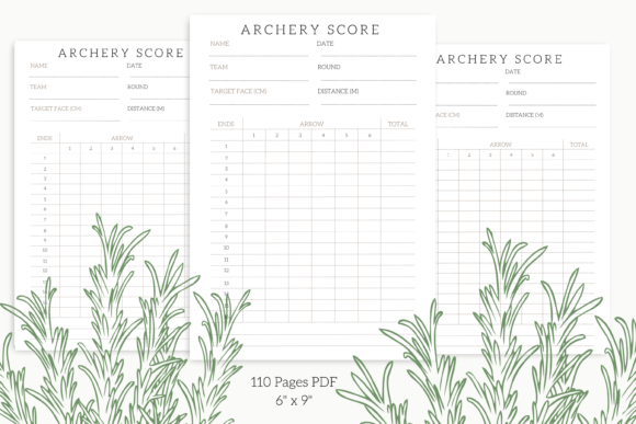Download Archery Score Log Book 110 Pages - Log book Collection