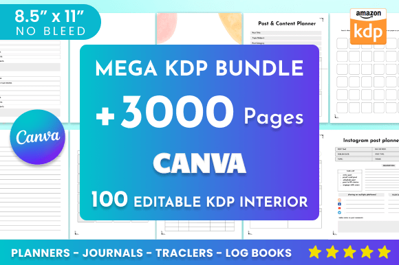 Download 100 Editable Canva Templates | KDP - Kdp Collection