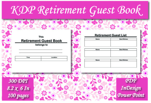 Download KDP Retirement Guest Book Interior - Kdp Collection
