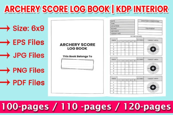 Download Archery Score Log Book | KDP Interior - Kdp Collection