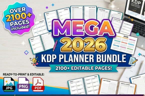 Download 🌟Mega 2026 Kdp Planner Bundle - Kdp Collection
