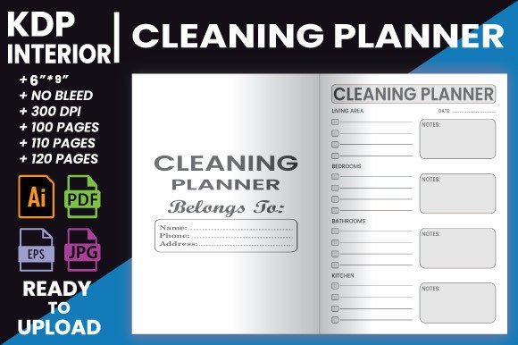 Download Cleaning Planner | KDP Interior - Kdp Collection