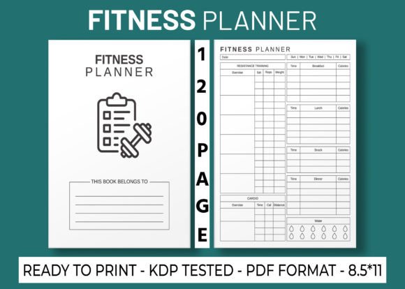 Download Fitness Planner KDP Interior - Kdp Collection