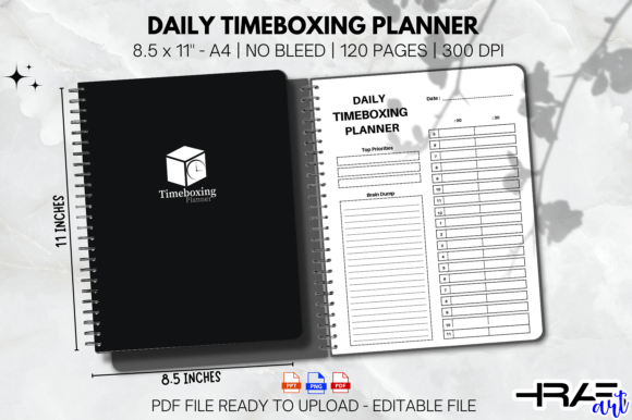 Download Daily Timeboxing Planner Editable | KDP - Kdp Collection