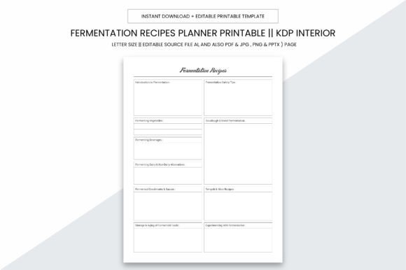 Download Fermentation Recipes Kdp Planner - Kdp Collection