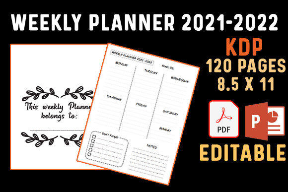 Download Weekly Planner 2021 2022 KDP - Kdp Collection
