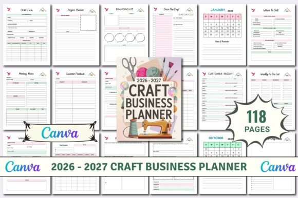 Download 2026 - 2027 Craft Business Planner KDP - Kdp Collection