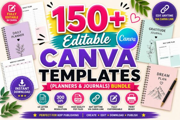 Download 150+ Editable Canva KDP Templates - Kdp Collection