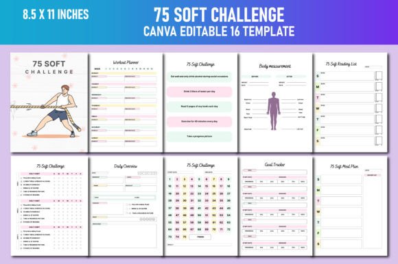 Download 75 Soft Challenge Canva KDP - Kdp Collection