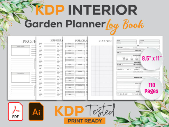 Download Garden Planner Log Book Kdp Interior - Kdp Collection