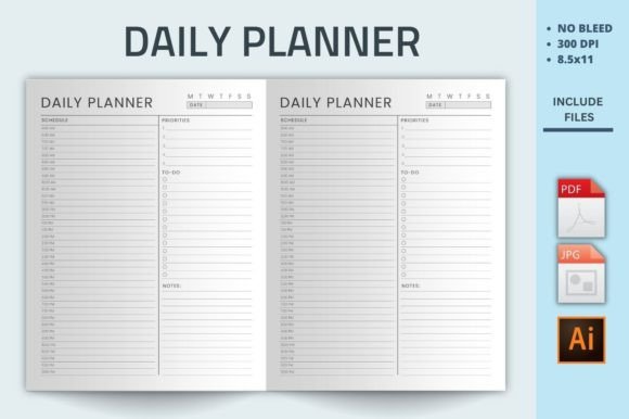 Download Daily Planner Kdp Interior - Kdp Collection