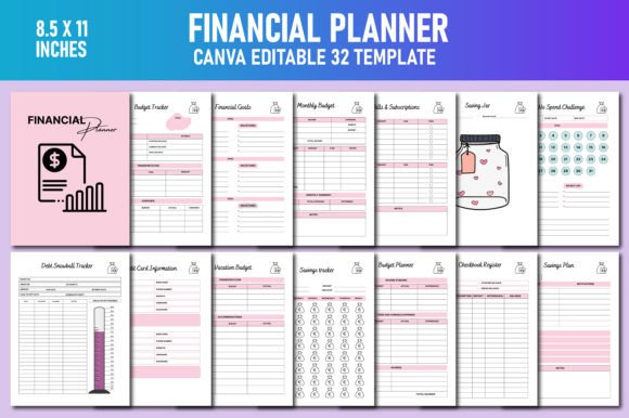 Download Financial Planner Canva KDP - Kdp Collection