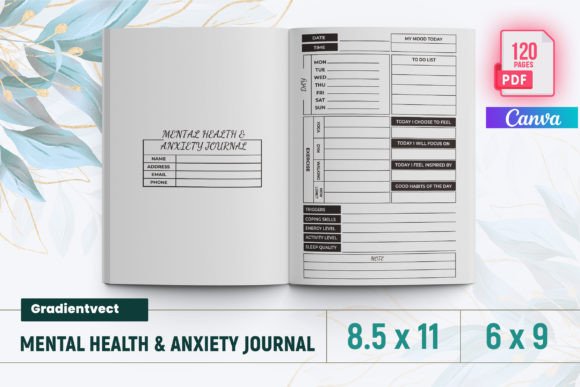 Download (KDP) Mental Health &amp; Anxiety Journal - Kdp Collection
