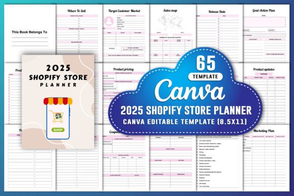 Download 2025 Shopify Store Planner Canva Kdp - Kdp Collection