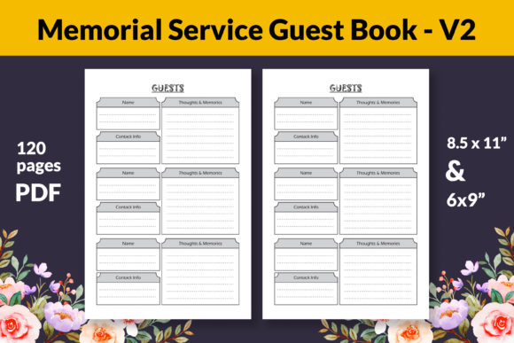 Download Memorial Service KDP Guest Book - Kdp Collection