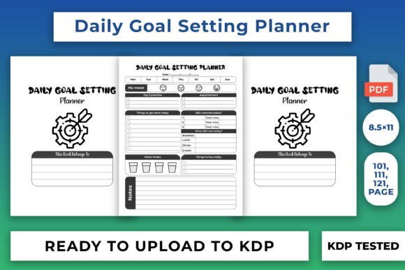 Download Daily Goal Setting Planner KDP Interior - Kdp Collection