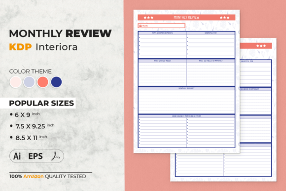 Download Monthly Review | KDP Interior Template - Kdp Collection