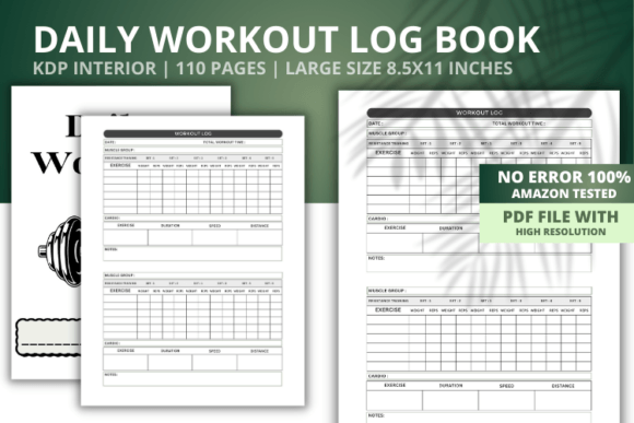 Download Daily Workout Log Book Interior - Log book Collection