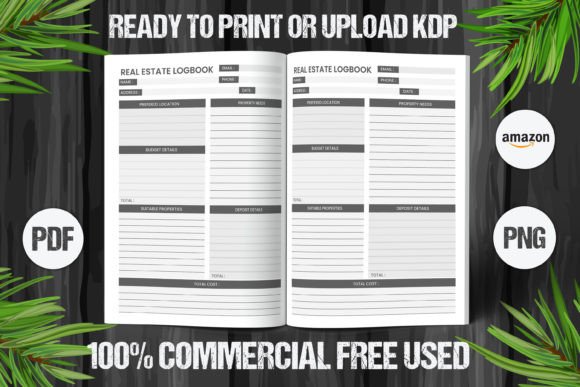 Download Real Estate Logbook 2023 KDP Interiors - Kdp Collection