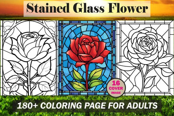 Download Stained Glass Flower Coloring Book - KDP - Kdp Collection