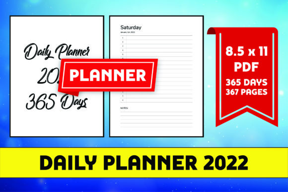 Download Daily Planner 2022 8.5x11 KDP Interior - Kdp Collection