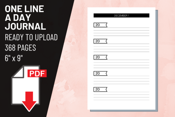 Download KDP Interior One Line a Day Journal - Kdp Collection