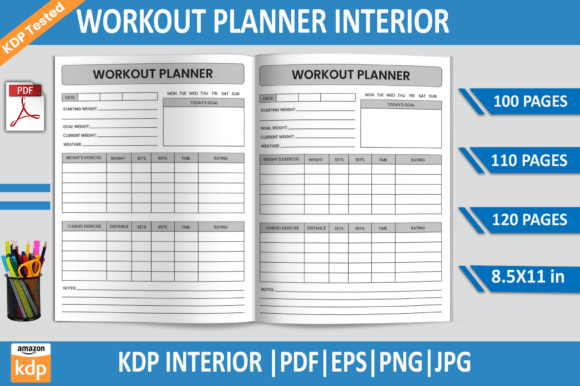 Download Workout Planner | KDP Interior - Kdp Collection
